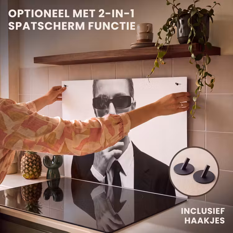 Inductie beschermer - Portret - Pak - Roken - Zwart - Wit - Stoer — 10