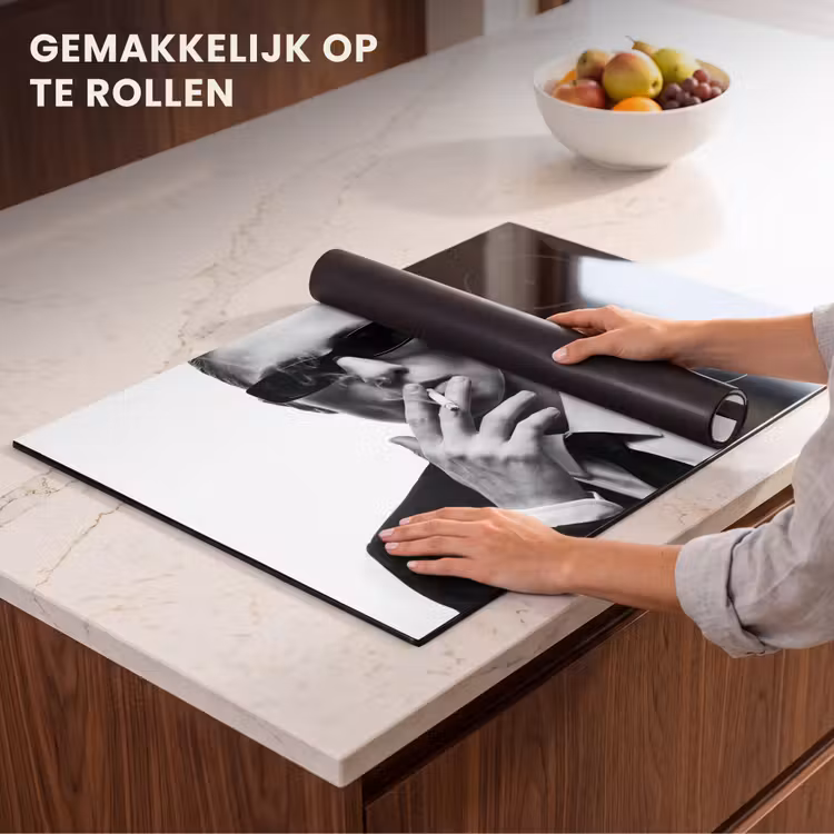 Inductie beschermer - Portret - Pak - Roken - Zwart - Wit - Stoer — 7