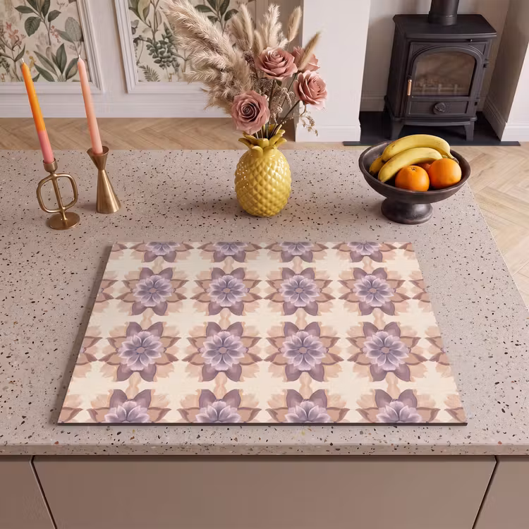 Inductie beschermer - Klassiek - Patroon - Paars — 2