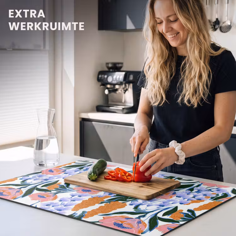 Inductie beschermer - Patroon - Aquarel - Kleurrijk — 4