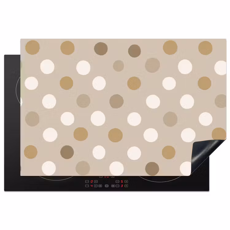 Inductie beschermer - Polka - Dots - Beige — 1
