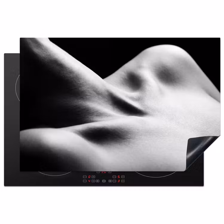 Inductie beschermer - Lichaam - Vormen - Abstract - Zwart - Wit - Sensueel — 1