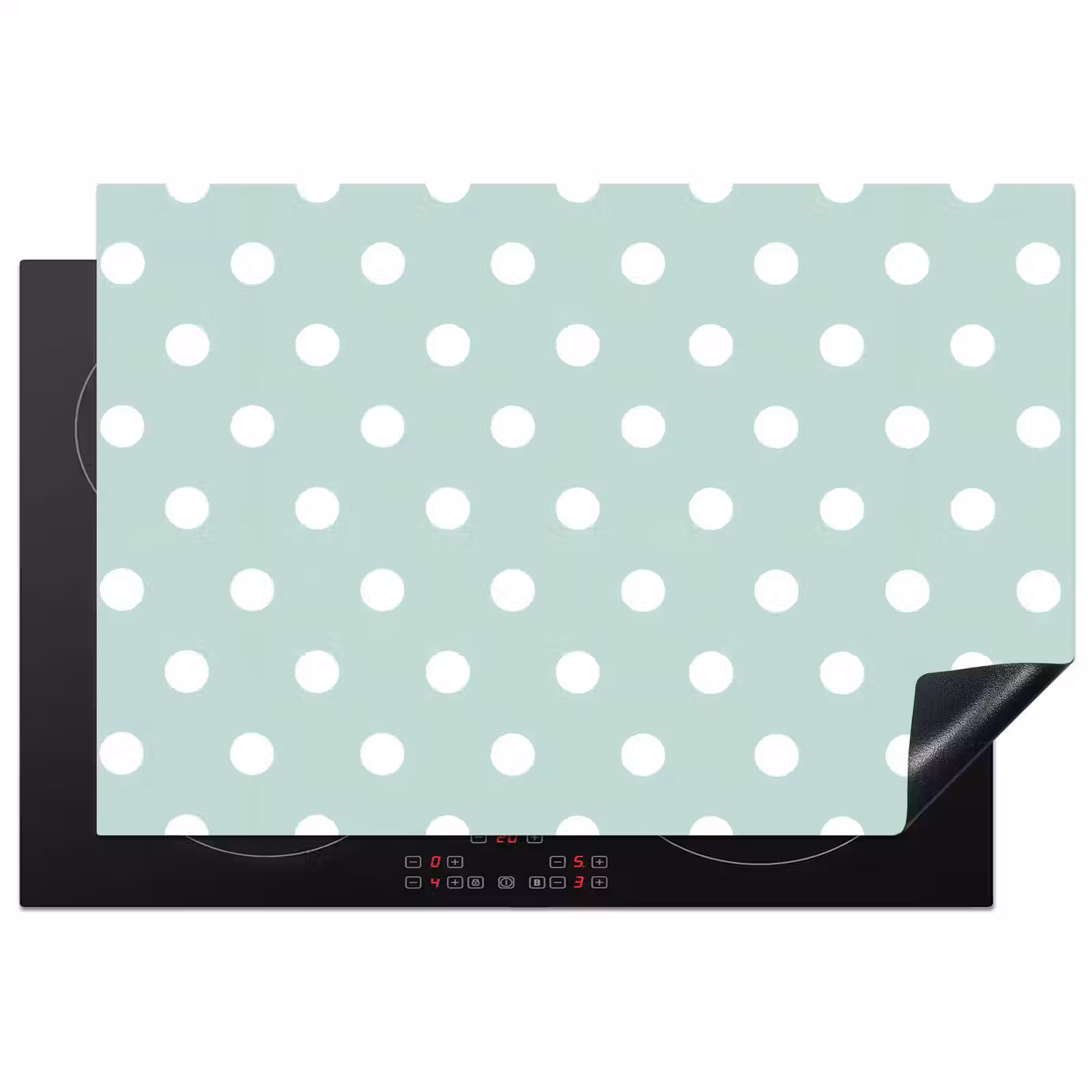 Inductie beschermer - Klassiek - Polka - Groen — 1