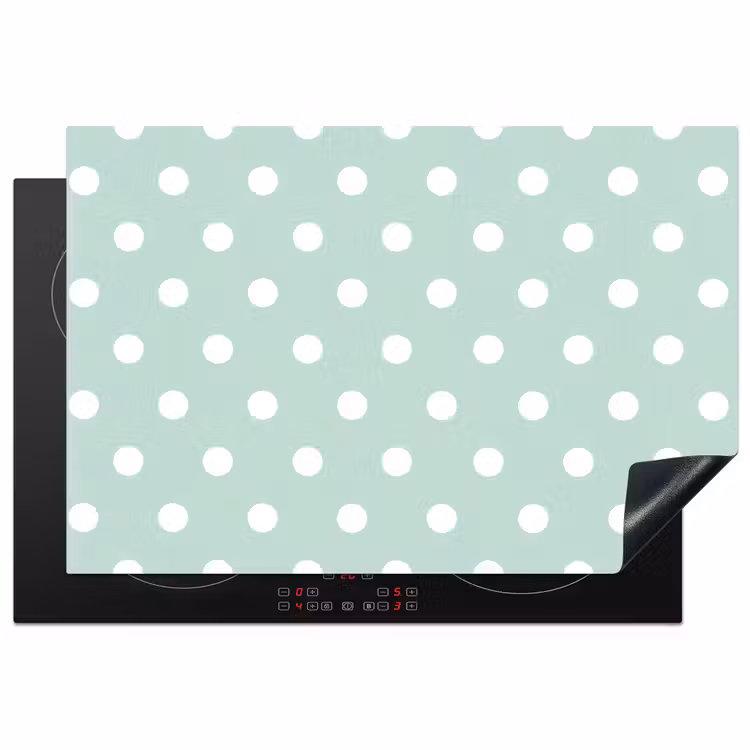 Inductie beschermer - Klassiek - Polka - Groen — 1