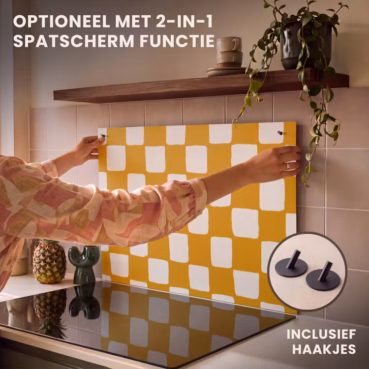 Inductie beschermer - Grafisch - Patroon - Oker — 10