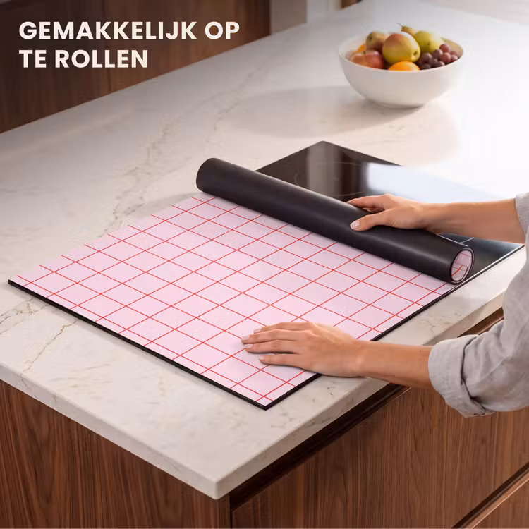 Inductie beschermer - Raster - Patroon - Roze — 7