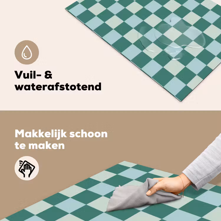 Inductie beschermer - Schaak - Klassiek - Groen — 6