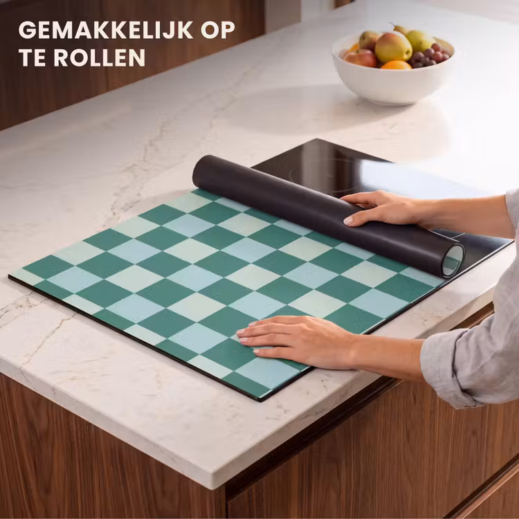 Inductie beschermer - Schaak - Klassiek - Groen — 7