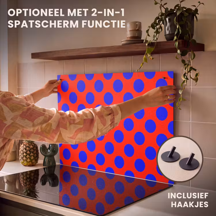 Inductie beschermer - Dots - Klassiek - Rood — 10
