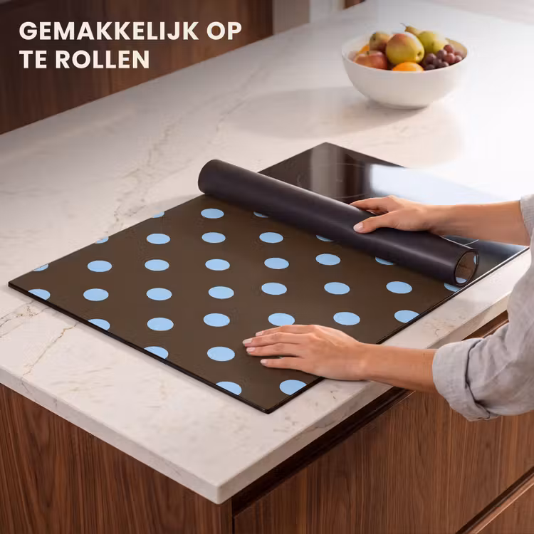 Inductie beschermer - Klassiek - Stippen - Bruin — 7