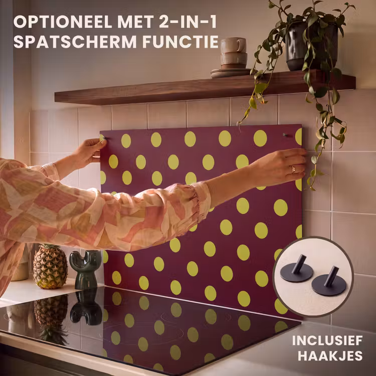 Inductie beschermer - Klassiek - Stippen - Groen — 10