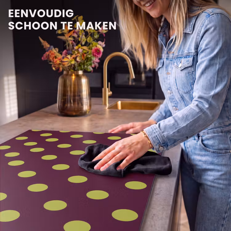 Inductie beschermer - Klassiek - Stippen - Groen — 6