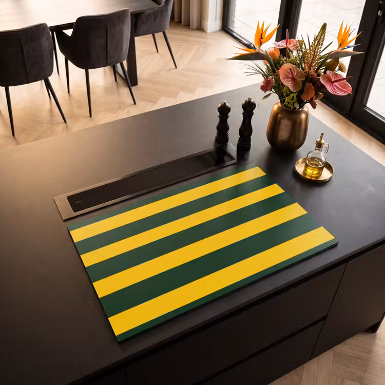 Inductie beschermer - Klassiek - Strepen - Groen — 5