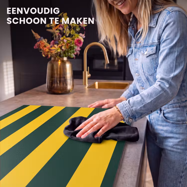 Inductie beschermer - Klassiek - Strepen - Groen — 6