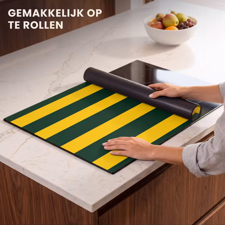 Inductie beschermer - Klassiek - Strepen - Groen — 7