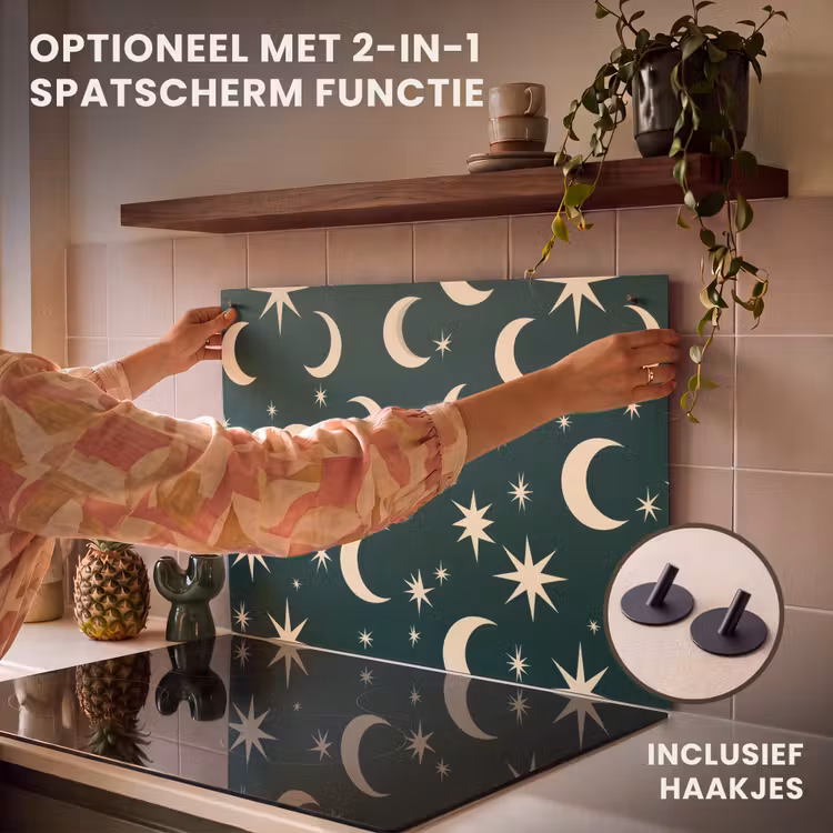 Inductie beschermer - Manen - Sterren - Groen — 10