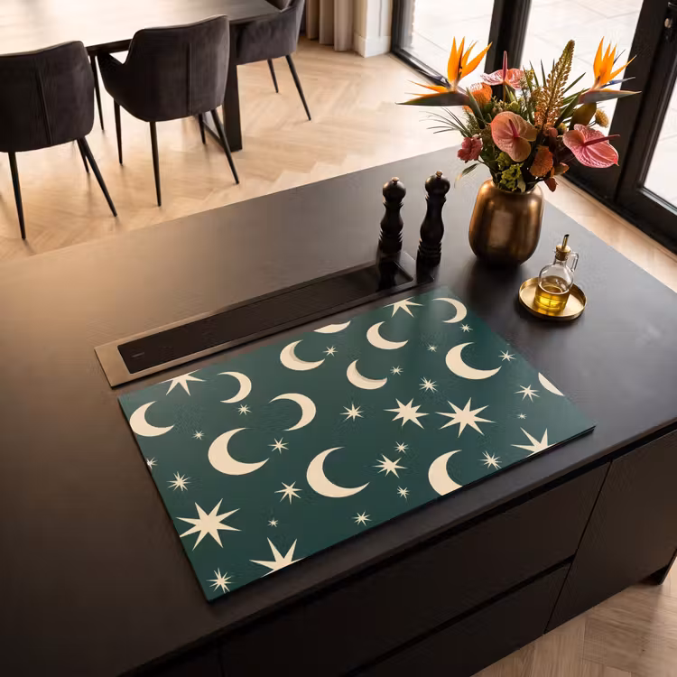 Inductie beschermer - Manen - Sterren - Groen — 5