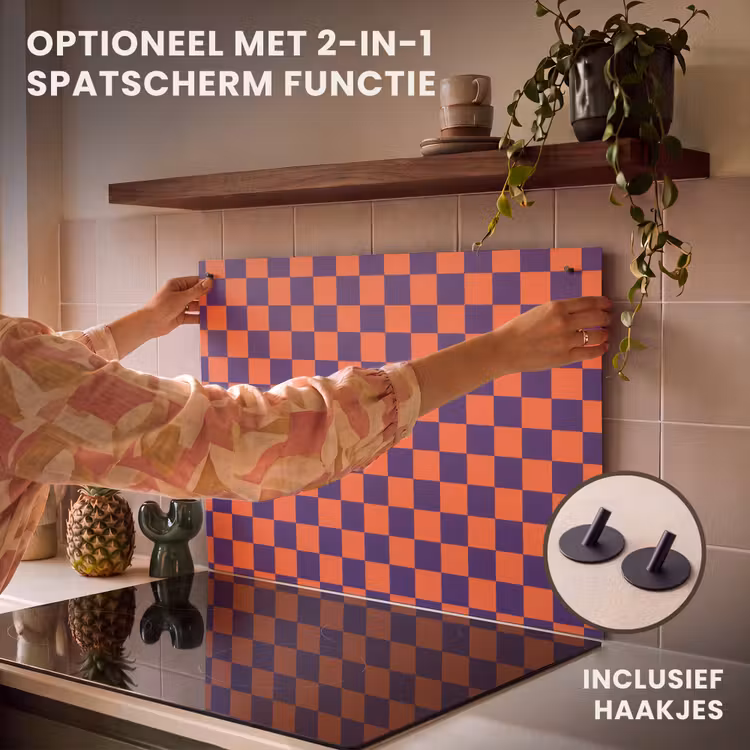 Inductie beschermer - Patroon - Klassiek - Paars — 10