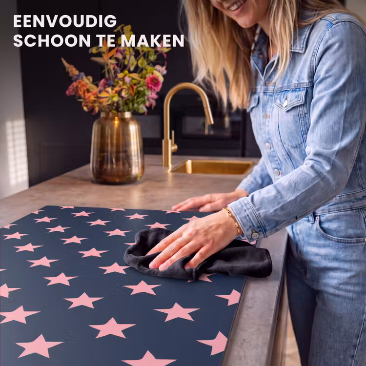 Inductie beschermer - Patroon - Sterren - Roze — 6