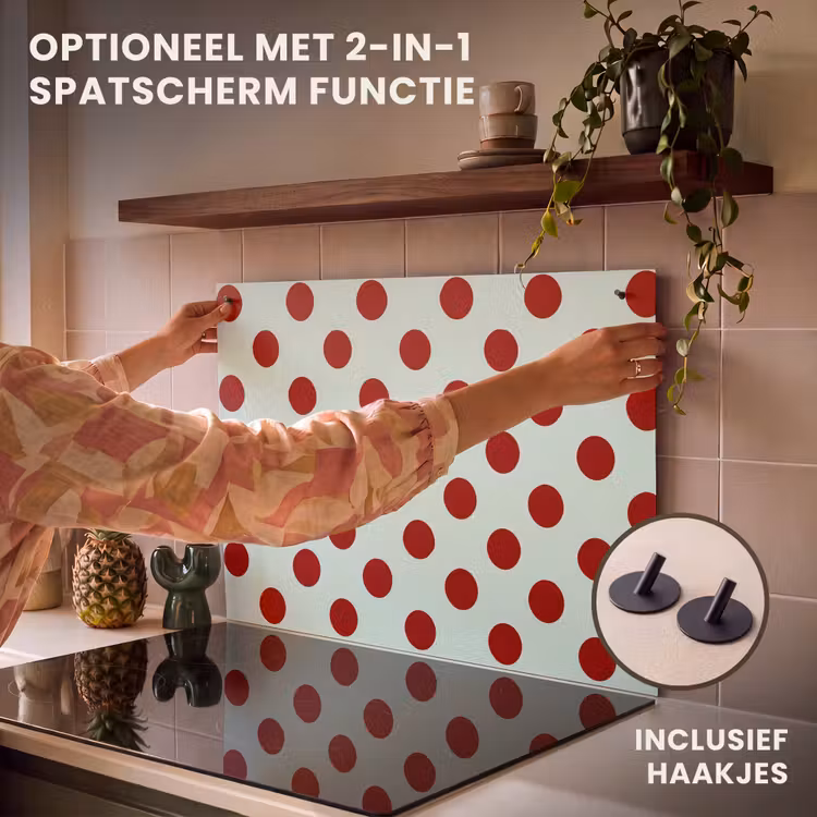 Inductie beschermer - Polka - Dots - Rood — 10