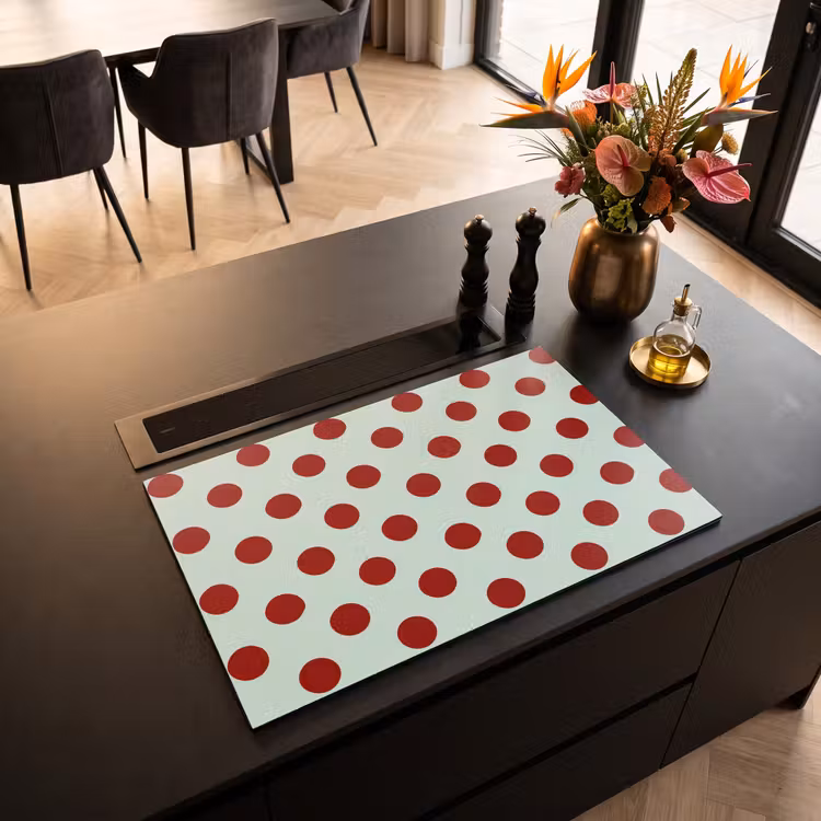 Inductie beschermer - Polka - Dots - Rood — 5