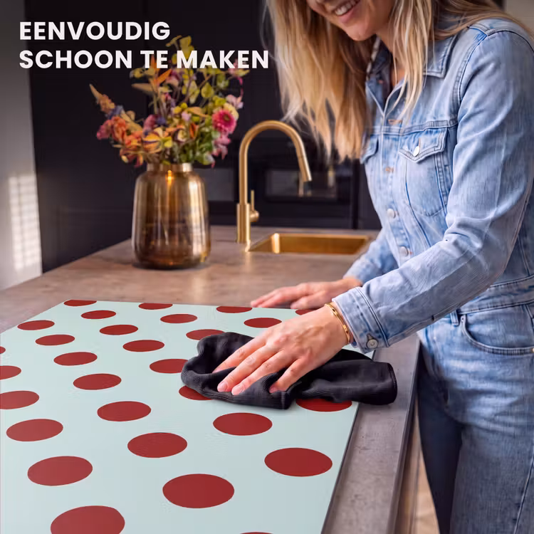 Inductie beschermer - Polka - Dots - Rood — 6