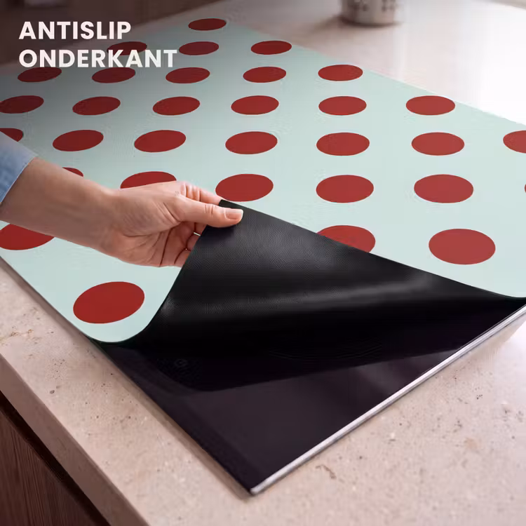 Inductie beschermer - Polka - Dots - Rood — 9