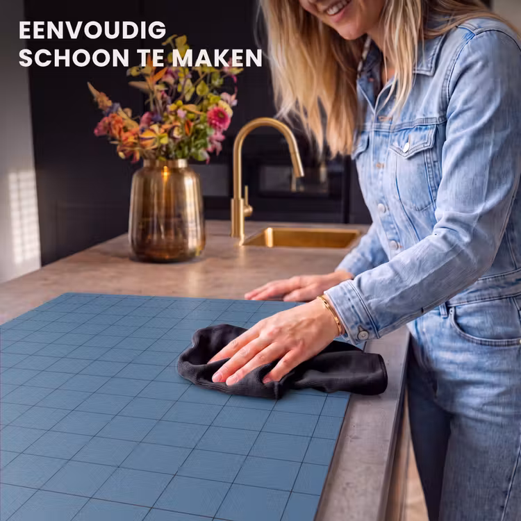 Inductie beschermer - Ruiten - Geometrisch - Blauw — 6