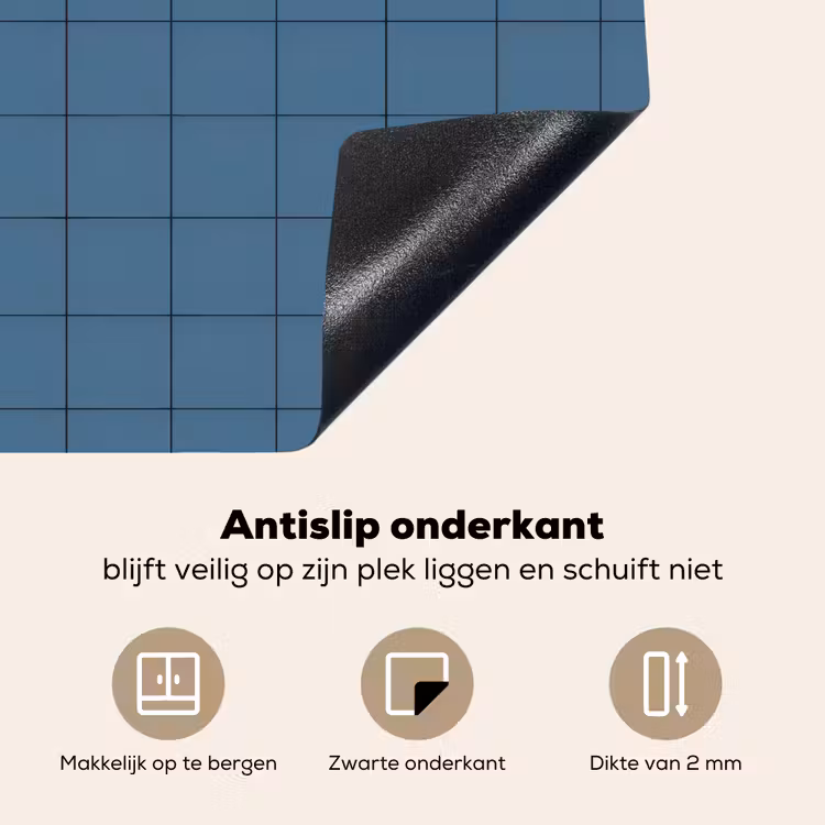 Inductie beschermer - Ruiten - Geometrisch - Blauw — 9