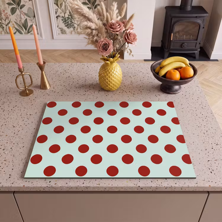 Inductie beschermer - Polka - Dots - Rood — 2