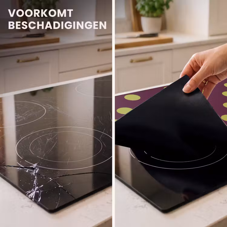 Inductie beschermer - Klassiek - Stippen - Groen — 3