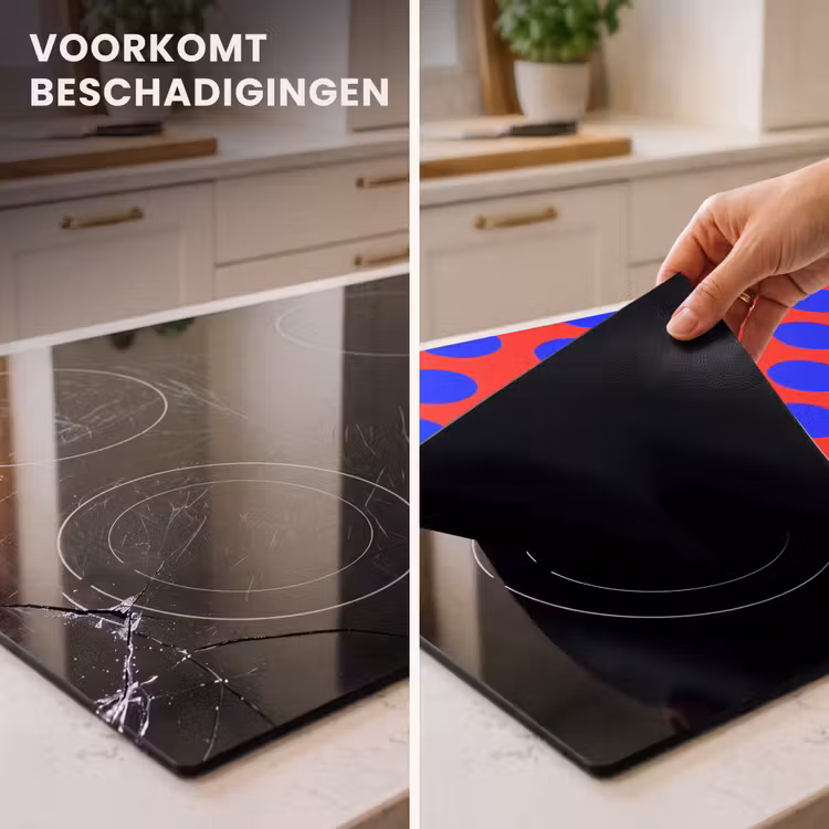 Inductie beschermer - Dots - Klassiek - Rood — 3