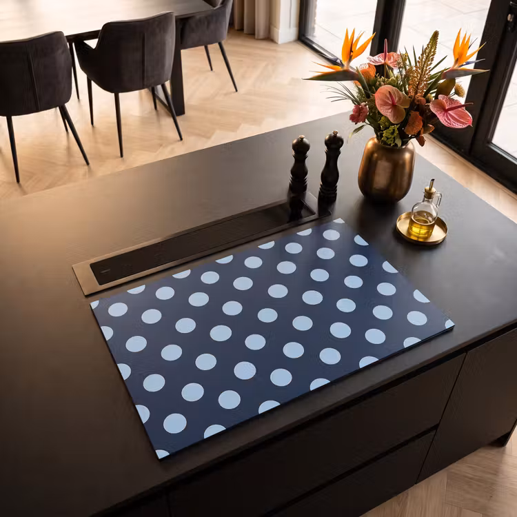 Inductie beschermer - Klassiek - Dots - Blauw — 5