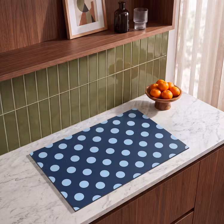 Inductie beschermer - Klassiek - Dots - Blauw — 8