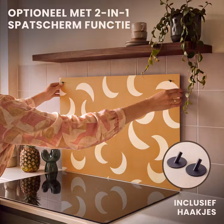 Inductie beschermer - Manen - Patroon - Oker — 10