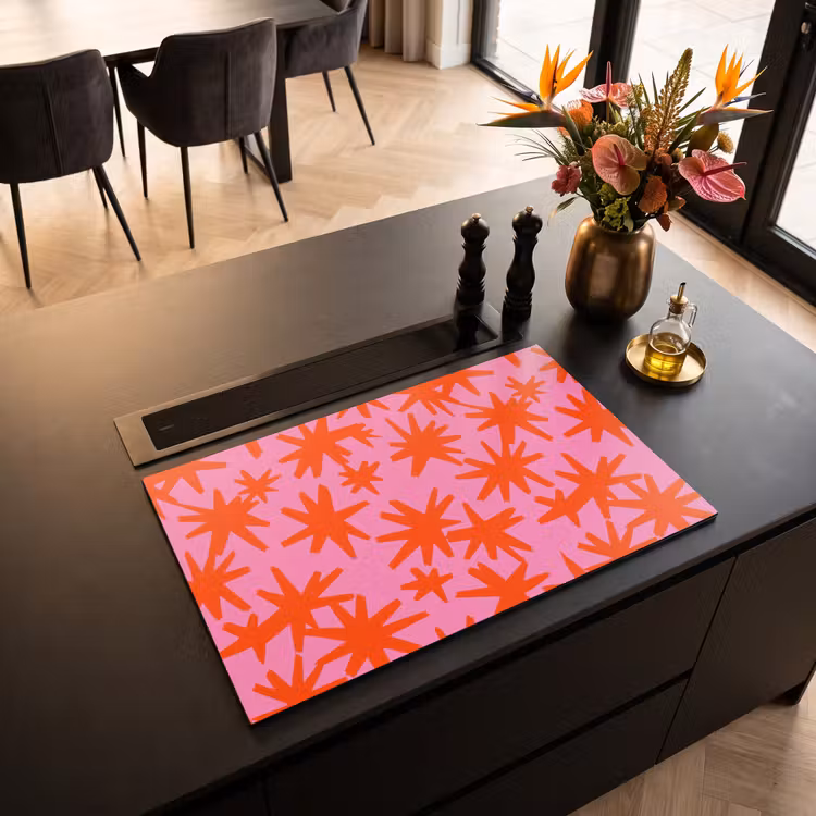 Inductie beschermer - Modern - Sterren - Roze — 5
