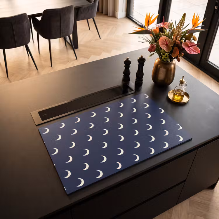 Inductie beschermer - Patroon - Manen - Blauw — 5
