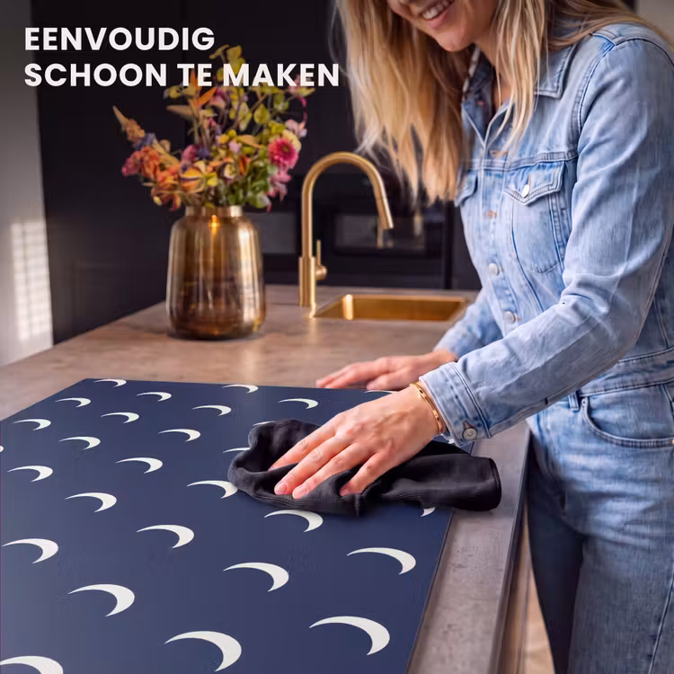 Inductie beschermer - Patroon - Manen - Blauw — 6