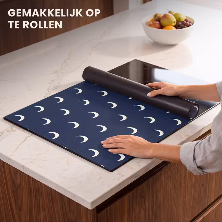 Inductie beschermer - Patroon - Manen - Blauw — 7