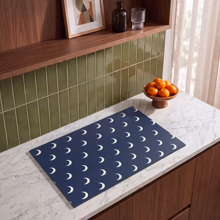Inductie beschermer - Patroon - Manen - Blauw — 8