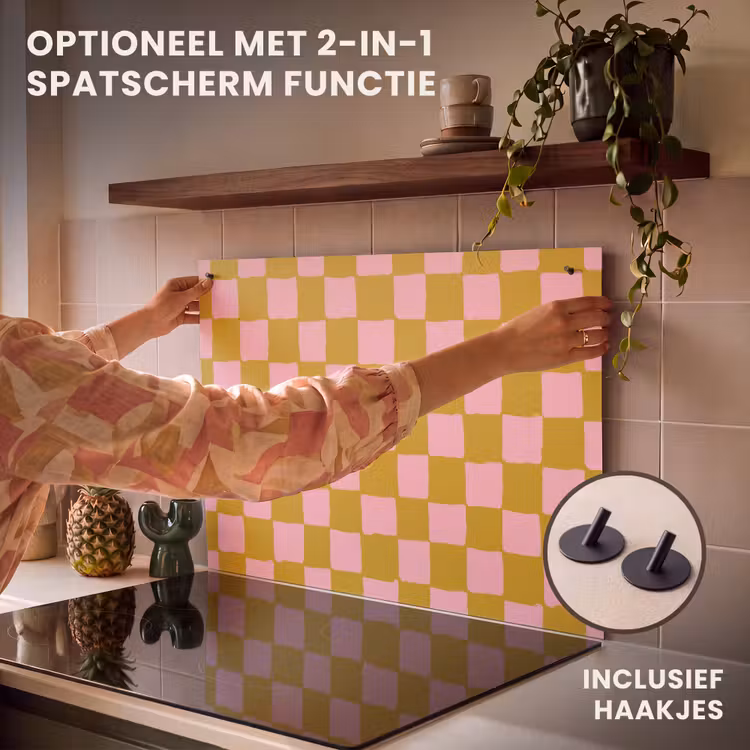 Inductie beschermer - Patroon - Roze — 10