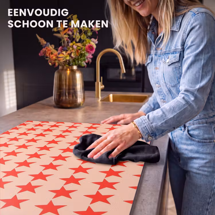 Inductie beschermer - Patroon - Sterren - Rood — 6