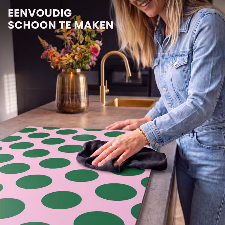 Inductie beschermer - Polkadots - Patroon - Groen — 6