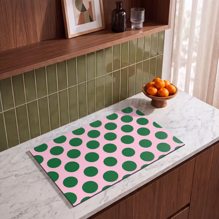 Inductie beschermer - Polkadots - Patroon - Groen — 8