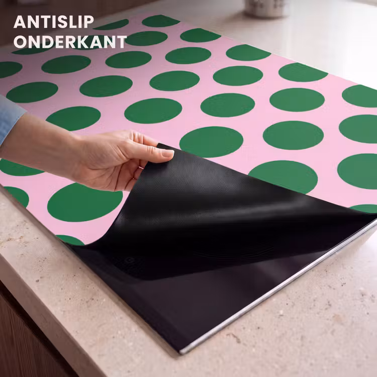 Inductie beschermer - Polkadots - Patroon - Groen — 9