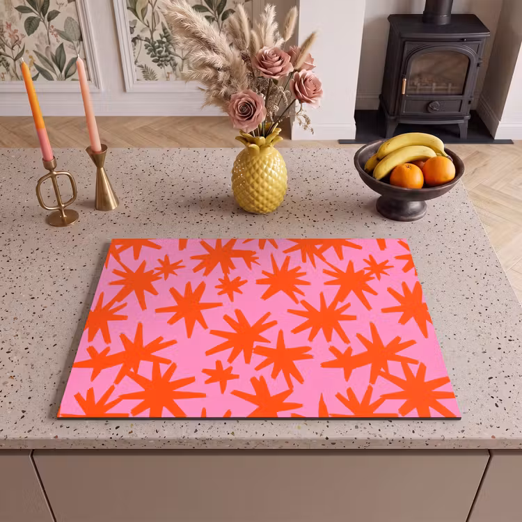 Inductie beschermer - Modern - Sterren - Roze — 2