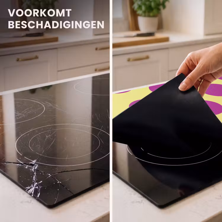 Inductie beschermer - Dots - Klassiek - Geel — 3