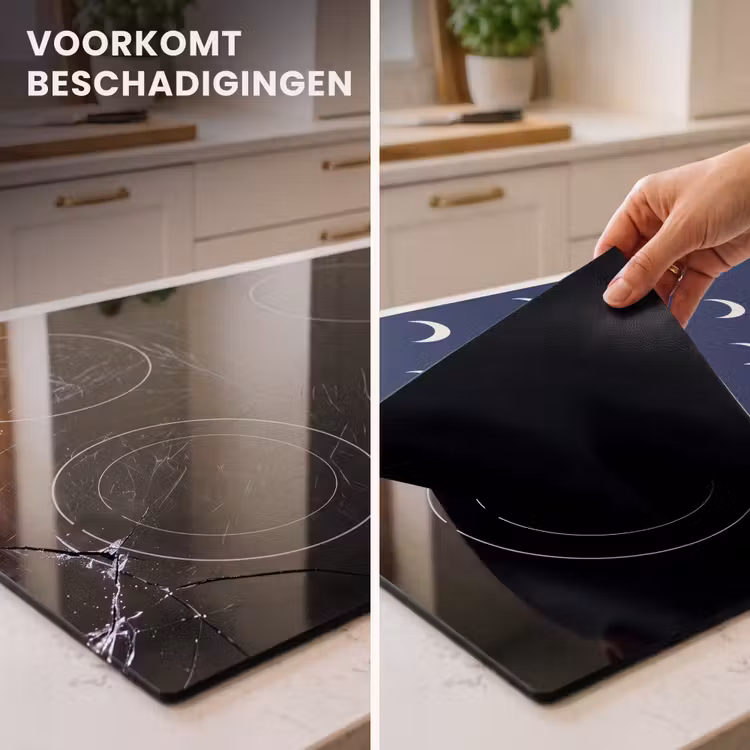 Inductie beschermer - Patroon - Manen - Blauw — 3