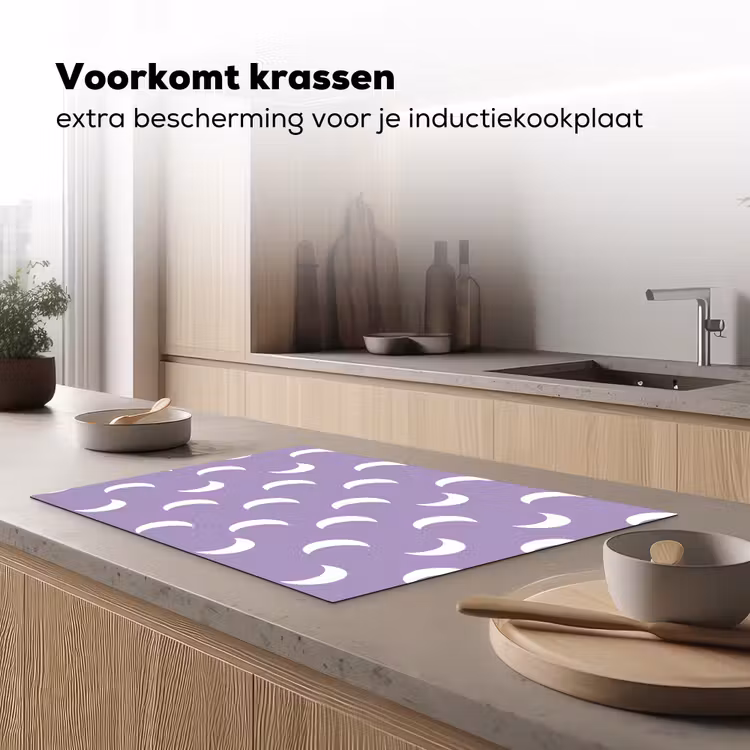 Inductie beschermer - Manen - Patroon - Paars — 3