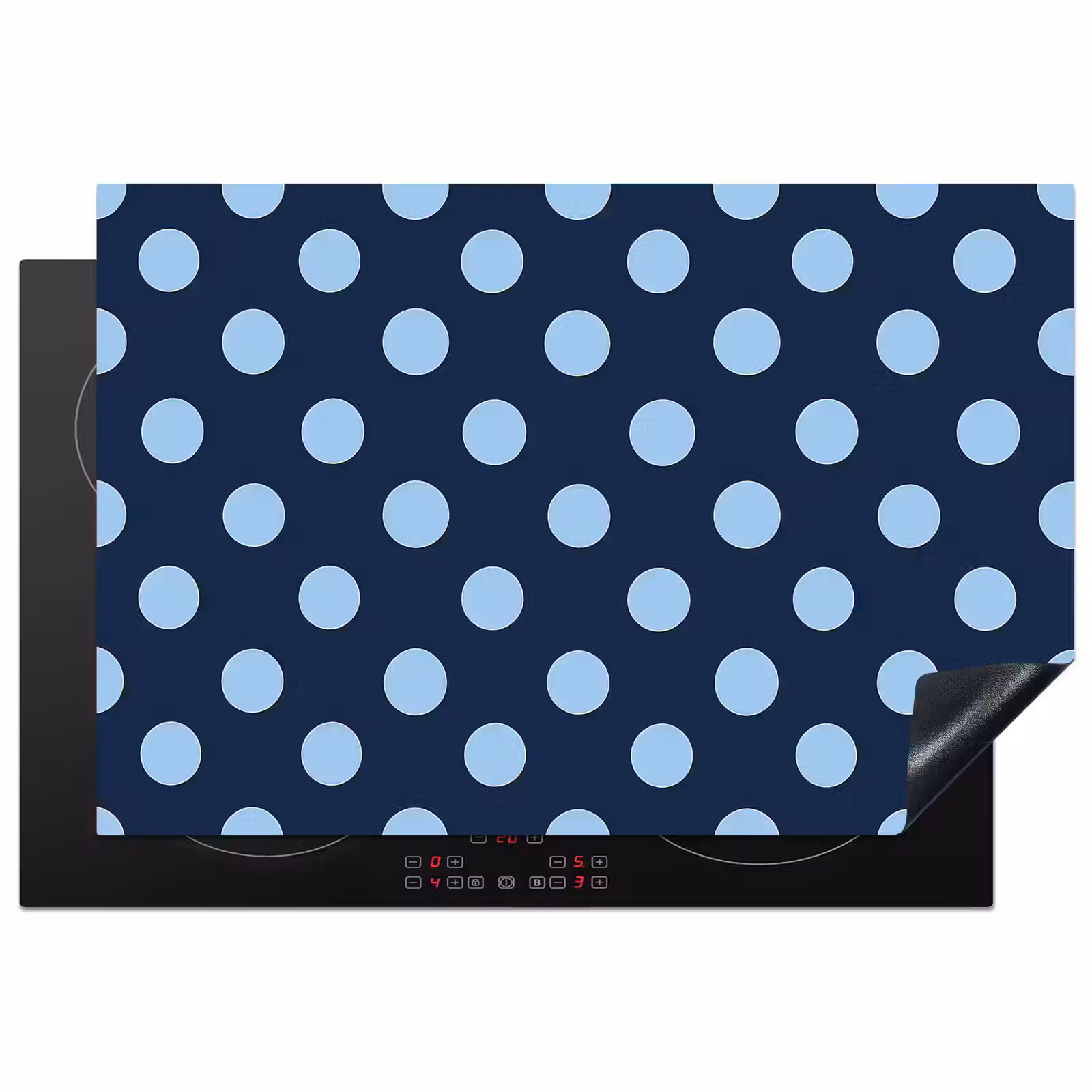 Inductie beschermer - Klassiek - Dots - Blauw — 1
